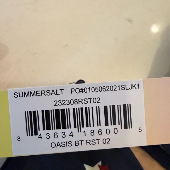 NWT Summersalt The Oasis Bikini Top and Bottom Swimsuit Navy with Stars 4 - Picture 5 of 6